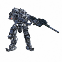 Roboter isoliert 3d png