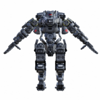 Roboter isoliert 3d png