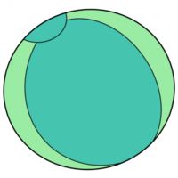 The illustration of a ball png