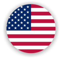 americano bandiera, noi bandiera, Stati Uniti d'America bandiera. formato png