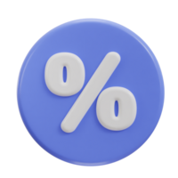 3d korting percentage icoon png