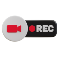 3d vidéo record icône png
