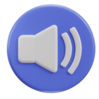 3d sonido altavoz icono png