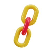 link chain icon 3d render png