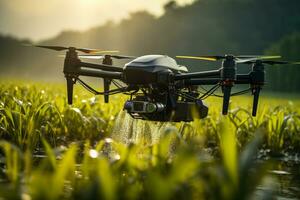 drone for agriculture spraying smart farming innovation photo