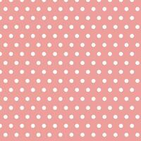 simple abstract white color polka dot pattern on seasheel peach color background vector