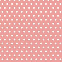 simple abstract white color polka dot pattern on seasheel peach color background vector