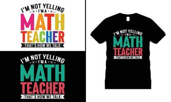 Back To School Retro Teacher Kids Hippie T-Shirt Design Vector