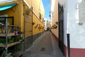 Sanlucar de Barrameda, a pretty village on the coast of Cadiz in southern Spain in the region of Andalusia. photo