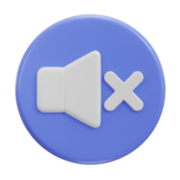 3d speaker mute icon no sound icon png