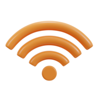 3d Wi-fi sem fio rede ícone png