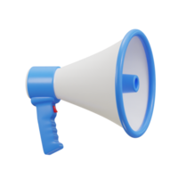 megaphone icon 3d render png