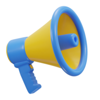 megaphone icon 3d render png