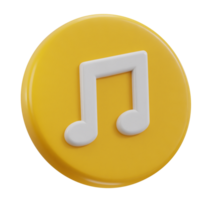 3d music icon png