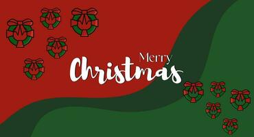 Simple Christmas background, elegant geometric minimalist style. Happy new year banner. vector