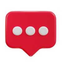 chatting commination Speech bubble 3d icon png