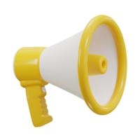 megaphone icon 3d render png