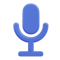 3d Podcast microphone icône png