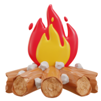 3d Lagerfeuer Symbol Illustration png