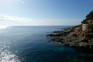 camino de ronda en la costa brava catalana, s'agaro, españa foto