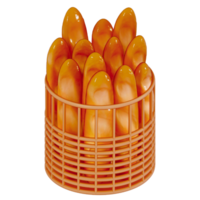 Bread Baguette 3D isolated on a transparent background . Bakery . 3D Rendering png