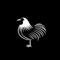 Rooster - Minimalist and Flat Logo - Vector illustration