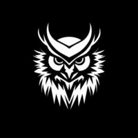 Owl, Minimalist and Simple Silhouette - Vector illustration