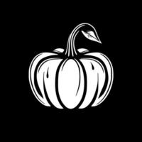 Pumpkin, Black and White Vector illustration