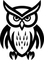 Owl, Minimalist and Simple Silhouette - Vector illustration