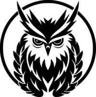 Owl - Minimalist and Flat Logo - Vector illustration