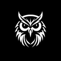 Owl, Minimalist and Simple Silhouette - Vector illustration