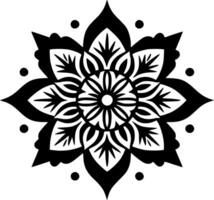 mandala - minimalista y plano logo - vector ilustración