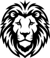 Lion - Black and White Isolated Icon - Vector illustration