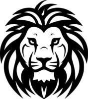 Lion, Black and White Vector illustration