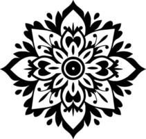 Mandala, Minimalist and Simple Silhouette - Vector illustration