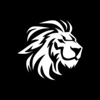 Lion - Black and White Isolated Icon - Vector illustration