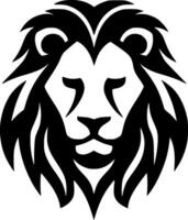 Lion - Black and White Isolated Icon - Vector illustration