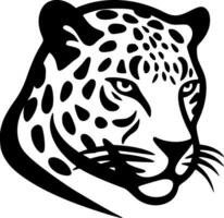 leopardo, minimalista y sencillo silueta - vector ilustración