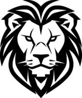 Lion, Black and White Vector illustration