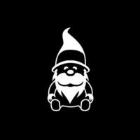 Gnome - Black and White Isolated Icon - Vector illustration