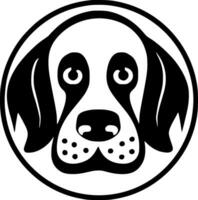 Dog, Black and White Vector illustration