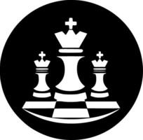 Chess, Minimalist and Simple Silhouette - Vector illustration