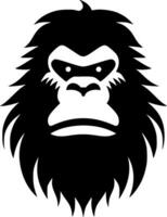 Bigfoot - Black and White Isolated Icon - Vector illustration