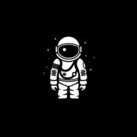 Astronaut, Black and White Vector illustration