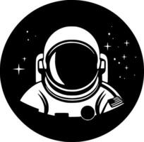 astronauta - minimalista y plano logo - vector ilustración