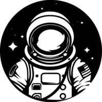 astronauta, minimalista y sencillo silueta - vector ilustración