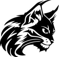 Wildcat - Black and White Isolated Icon - Vector illustration