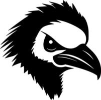 Vulture - Black and White Isolated Icon - Vector illustration