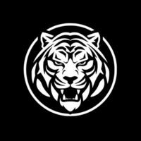 tigre, negro y blanco vector ilustración