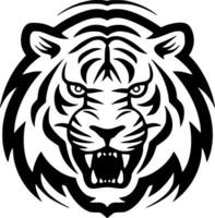 Tigre - minimalista y plano logo - vector ilustración